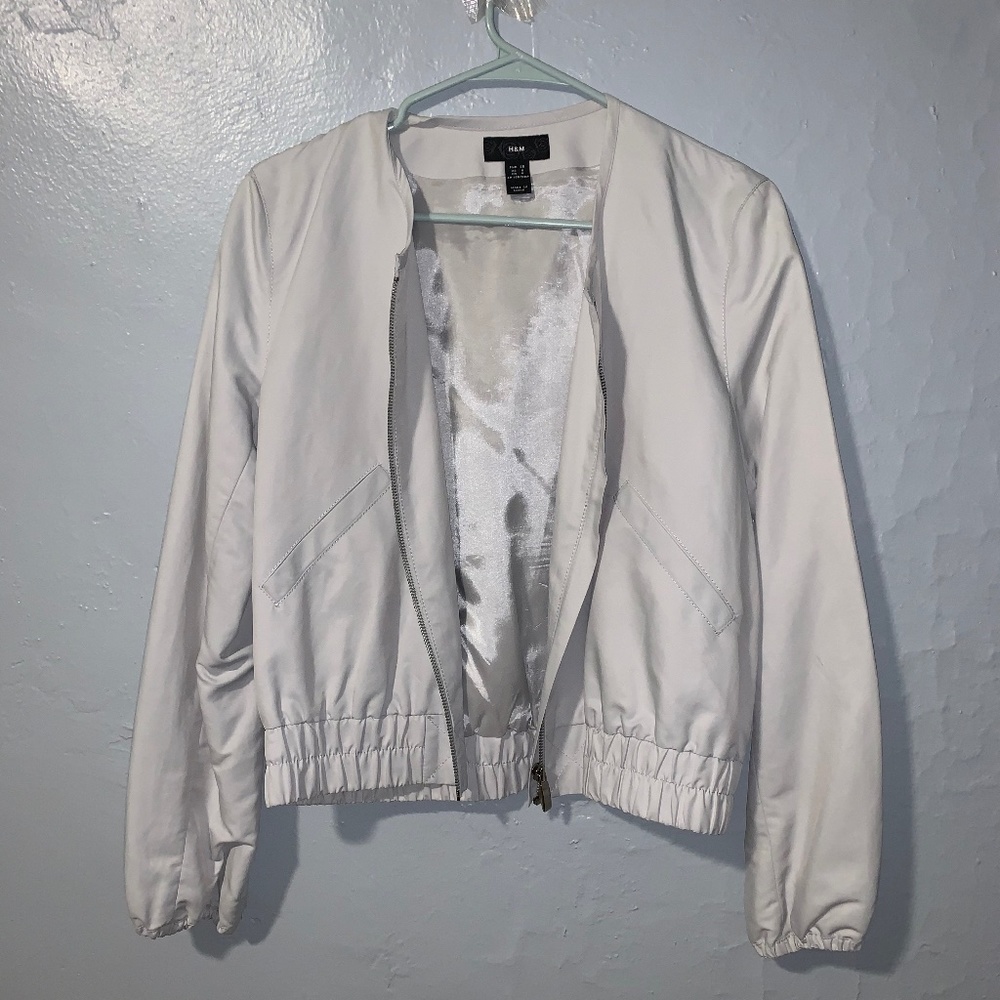 Gray Collarless Jacket